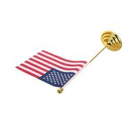 Cabilock Mini Drapeau Américain de Bureau avec Mât en Métal et Socle Solide Ensemble de Drapeaux de Table Usa pour Réunions, Négociations et Événements Professionnels Drapeau de Table