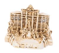 Cabilock Mini Fontaine De Trevi Résine Décoration Église Fontaine De Trevi Ornement Église Rétro Modèle De Bâtiment Cadeau Souvenir De Voyage