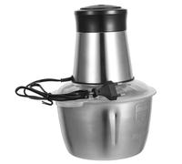 Cabilock Mini Hachoir à Viande Électrique en Acier Inoxydable 2L Double Vitesse Réglable Presse-Ail Intégré Mixeur Multifonction pour Légumes et Fruits Appareil Cuisine Domestique