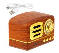 Cabilock Mini Haut-Parleur Vintage Portable sans Fil, Batterie Lithium 1200 Mah, Design Rétro Pratique pour Écouter Musique en Voiture Mobile