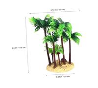 Cabilock Mini Palmier Cocotier Décoratif Plastique Arbre Artificiel Étanche pour Micro Paysages Terrariums Jardins Miniatures et Aquariums Accessoire Créatif pour Décoration DIY