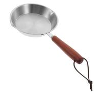 Cabilock Mini Poêle Plate 27 Cm en Acier Inoxydable Poêle à Frire Antiadhésive Poignée Anti-Brûlure pour Crêpes Œufs Desserts Ustensile Cuisine Domestique et Pro