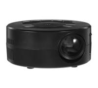 Cabilock Mini Projecteur pour Garçon et Filles Portable Haut-Parleur Intégré, Écran Miroir pour Téléphone, Projecteur Multimédia en Abs Noir pour Divertissement à Domicile