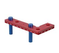 Cabilock Mini Règle Carrée, Outil de Recherche du Centre Carré, Alliage D'aluminium, 90 Degrés, Rouge, pour Menuiserie et Bricolage