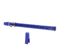 Cabilock Mini Saxophone de Poche Simple pour Débutant Saxophone Facile en Résine ABS Bleu Instrument Compact Léger pour Apprentissage Musical et Spectacles Scolaires