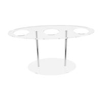 Cabilock Mini support à glace, mini gobelets en carton, mini sucettes, porte-chips, support de panier à glace à 3 trous, support pour écureuils à glace à 3 trous, support de colline