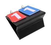 Cabilock Mini Tableau de Score Portable en Papier Noir Bicolore, Retourneur de Score Manuel Compact pour Volleyball, Basket-Ball et Jeux de Société, Compteur Stable pour Tournois et