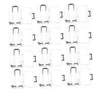 Cabilock Mini Valises Transparentes Boîte à Dragées En Plastique Rigide, Format Compact 12 Pcs, Mini-boîtes Présent Pour Mariage Et Fête Thème Voyage