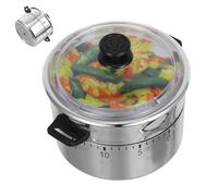 Cabilock Minuteur Cuisine Mécanique D’autocuiseur 60, Minuteur à Remontoir Manuel, Plastique Blanc, Compte à Rebours Précis, Garçon Et Filles Et Adulte, pour Cuisson Et Pâtisserie