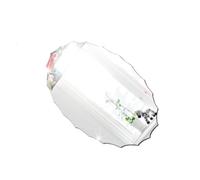 Cabilock Miroir Autocollant Oval Sticker Miroir Créatif Et Fonctionnel pour Salle De Bain Décoration Murale Facile à Installer Toutes Surfaces Lisses