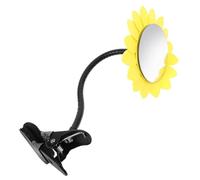 Cabilock Miroir de Sécurité à Clipser Miroir Convexe Jaune Carré Angle Ajustable et Productivité Améliorée pour Bureau et Espace de Travail pour Angle Mort