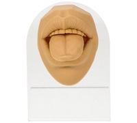Cabilock Modèle de Langue Silicone avec Support Simulation de Bouche Humaine Souple pour Pratique de Piercing et Affichage Accessoire Enseignement et Formation Réaliste Couleur Chair