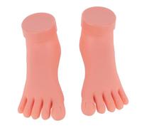 Cabilock Modèle D'entraînement Léger et Pratique pour Améliorer Compétences en Nail Art 2 Pièces en Gel de Silice Beige, Élasticité Optimale pour Manucure