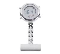 Cabilock Montre Numérique Infirmière à Badge en Verre Alliage pour
