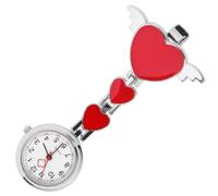 Cabilock Montre Suspendue Créative pour Infirmière, Alliage Rouge, Style | Décoration pour Vêtement, Format Poche, Usage Médical, Accessoire de Soins, Montre à Suspendre