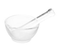 Cabilock Mortier Et Pilon En Verre 60mm Pilon Médicinal Pour Laboratoire Cuisine Bol Broyeur à Pilules Pratique Pour Écraser Remède Et Poudres Chimiques