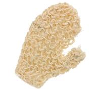 Cabilock Moufles de Bain Adhérence Renforcée Beige Bain en Chanvre de Sisal Exfoliant Multi-fonction pour Gommage Corporel