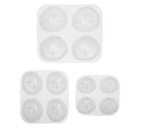 Cabilock Moule à Bougie en Silicone Réutilisable Forme Fraise - Lot de 3 Tailles - Résistant Haute Température - pour Fabrication Bougies Parfumées Savonnette et Loisirs Créatifs