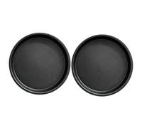 Cabilock Moule à Pizza 2 Pièces 23,5cm Antiadhésif Rond | Grill et Four Grille, Cuisson Uniforme, Nettoyage Facile, Noir, Forme Ronde, 9 Pouces