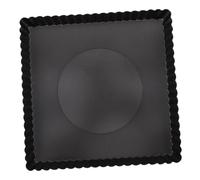 Cabilock Moule à Pizza Carré Acier avec Fond Amovible Plaque Antiadhésive Profonde pour Four pour Pizza Maison Gâteau et Cuisson Uniforme et Démoulage Facile