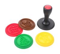 Cabilock Moules à Biscuits en Silicone Tampons de Noël, Légers et Pratiques pour Estampiller Biscuits et Chocolats, Cuisson Fêtes de Noël Plusieurs styles