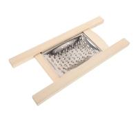 Cabilock Moulin à légumes manuel en bois et acier inoxydable, râpe à carottes, rustproof, pour concombre, fournitures pour la maison