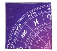 Cabilock Nappe de Table Astrologie 49X49 CM pour Cartes de Tarot et Runes Divinatoires Usage Wiccan