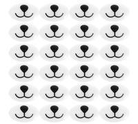 Cabilock Nez de Sécurité pour Poupée et Bouche Ovale Plate 2,5x1,6 Cm, 100 Pièces, Accessoires de Bricolage Adaptés aux Débutants en Loisirs Créatifs