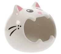 Cabilock Nid D'été Plusieurs Styles pour Petits Animaux en Céramique Chaud et Sûr, Accessoire Rose pour Hamster pour Cage de Petits Animaux Plusieurs Styles