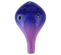 Cabilock Ocarina à 6 Trous de Bouteille Instrument de Musique en Céramique pour Débutants Usage Intérieur Facile à Apprendre Son Rouge