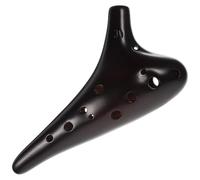 Cabilock Ocarina Alto en Céramique 12 Trous pour Débutants, Instrument Portable Léger en Bois, Flûte Musicale Soprano Garçon et Filles Housse de Protection pour Entraînement et Voyage