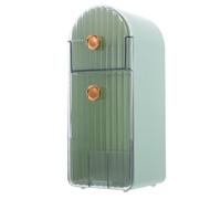 Cabilock Organisateur de Coiffeuse Vert en Abs pour Rangement de Maquillage et Rouges à Lèvres Couvercle, pour Dressing et Cadeau Entre Amies