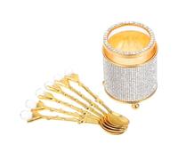 Cabilock Organisateur de Cuillères à Café avec Support Élégant pour Cuillères à Dessert Fourchettes et Baguettes Rangement Du Design Moyen Oriental pour Restaurants et Desserts