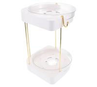 Cabilock Organisateur De Maquillage Rotatif avec Supports De Rangement pour Comptoirs De Salle De Bain Et Vanités