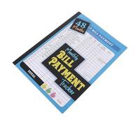 Cabilock Organisateur de Paiement de Factures Mensuel en Papier Bleu Suivi Budgétaire Complet, Carnet de Finances Personnelles pour Gestion Familiale