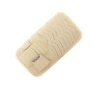 Cabilock Organisateur de Pare-Soleil Voiture Beige avec Pochettes pour Lunettes Cartes et CD Rangement Multifonction Facile à Installer pour SUV et Camionettes