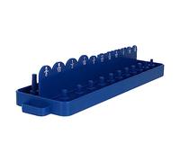 Cabilock Organisateur de Prises en Pp Léger et Résistant, Support D'insertion de Douilles Bleu, Plateau Pratique pour Rangement de Sleeves Atelier Mécanique