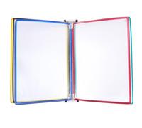 Cabilock Organisateur Mural de Fichiers Robuste avec Panneaux à Feuilleter Support Suspendu Fer et PVC pour Bureaux et Espaces Publics Rangement pour Dossiers et Papiers