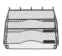 Cabilock Organisateur Mural Métallique à Poches pour Bureau Corbeille à Courrier et Porte-Magazines Vertical Rangement Suspendu Multifonction pour Dossiers Journaux