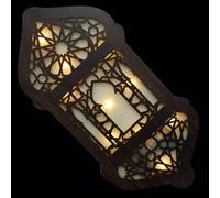 Cabilock Ornement Mural Bois avec Lumière Décoration Suspendue Vintage pour Maison et Fête Panneau Décoratif Mural Bois pour Noël et Intérieur