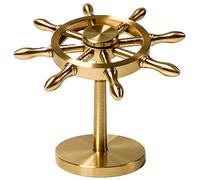 Cabilock Ornement Nautique en Laiton avec Rotatif - Décoration Méditerranéenne Authentique pour Bureau, Salon Et Bibliothèque