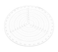 Cabilock Outil de Dessin de Cercle Transparent Compas de Centrage, Règle Ronde Multifonction pour Projets Créatifs sur Bois, Plastique et Matériaux Composites
