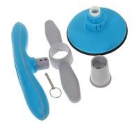 Cabilock Outil pour Redressements Assis Barre D'exercice Bleue en Acier, Écume et Silicone, Élastique et Confortable, pour Femme, Entraînement des Muscles des Jambes et Abdominaux