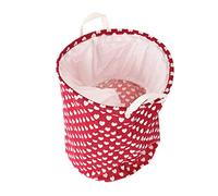 Cabilock Panier à linge boite rangement boite de rangement pannieres pour linge rangement pour le salon corbeille grand seau à linge panier de rangement pour vêtements coton rouge