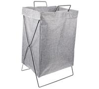 Cabilock Panier À Linge D'angle Avec Couvercle Et Cadre En Fer Capacité Pliable Pour Petits Espaces