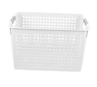 Cabilock Panier à Linge Multi-fonctionnel Plastique Organisateur De Bureau Jouets Pour Garçon Fille Rangement Pratique Maison Grand Modèle Blanc Pour Salle De Bain Chambre Et Espace