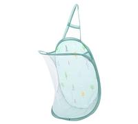 Cabilock Panier à Linge Mural Pliable Et Élastique Vert Motif Arbre, Tissu Lavable, Portable Poignée, Rangement Linge Sale Multifonction Pour Salle De Bain Et Camping-car, Panier Suspendu Compact