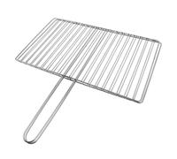 Cabilock Panier à Poisson Vertical en Acier Inoxydable Robuste pour | Grille à Mailles, Usage Extérieur et Grillades, pour Poissons et Légumes, Finition Argentée