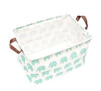 Cabilock Panier De Rangement Carré En Toile, Panier à Linge Bleu Et Blanc, Conteneur De Stockage Solide, Organisateur D’articles Pour Chambre D’garçon Et Filles, Usage Polyvalent, Grosse Capacité