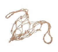 Cabilock Panier de Rangement pour Fruits et Légumes en Filet Tissé en Corde de Chanvre Anse, Paquet à Provisions Réutilisable Respirant et Pliable, Capacité 5 Kg, pour Courses